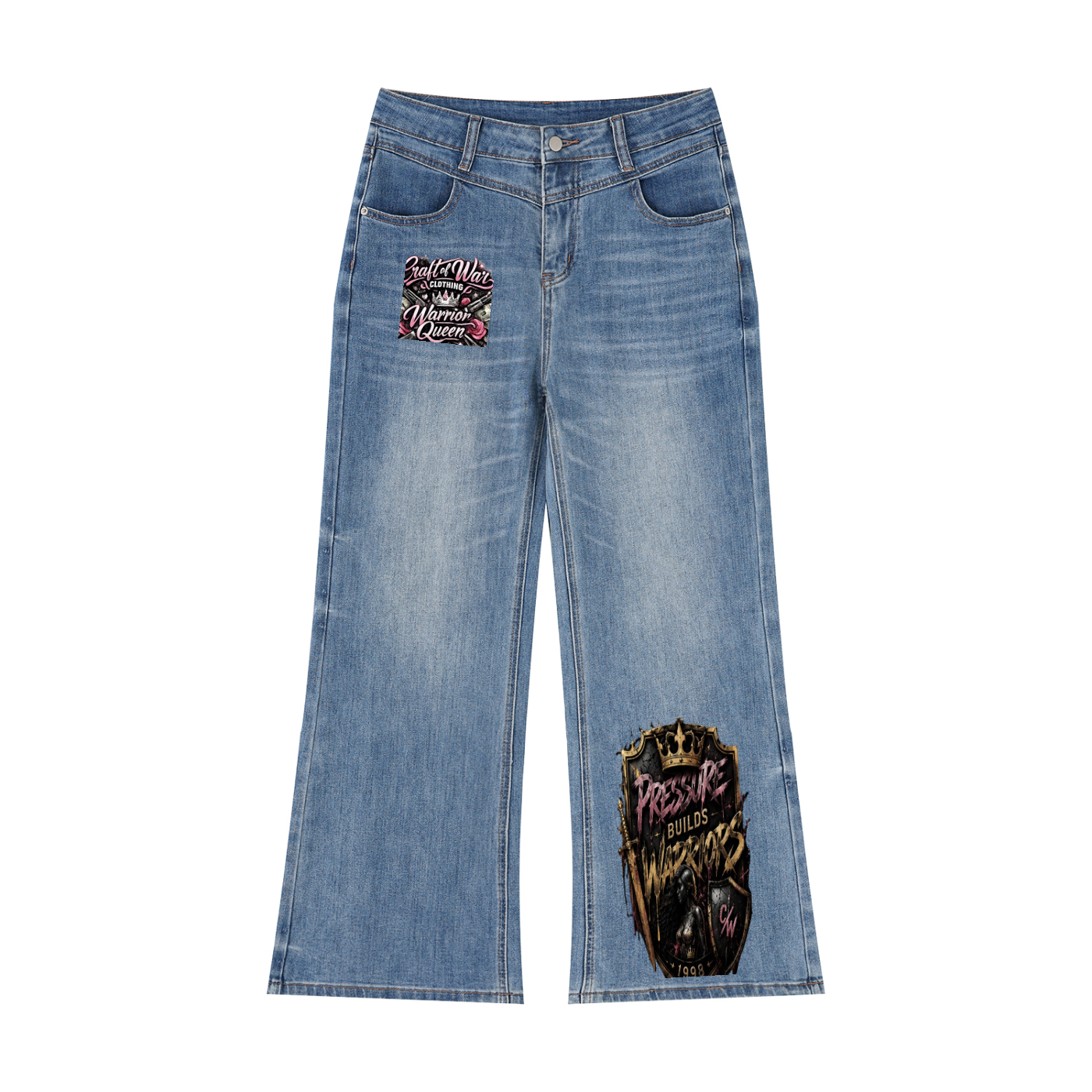 Women’s Vintage Wash Wide Leg Jeans