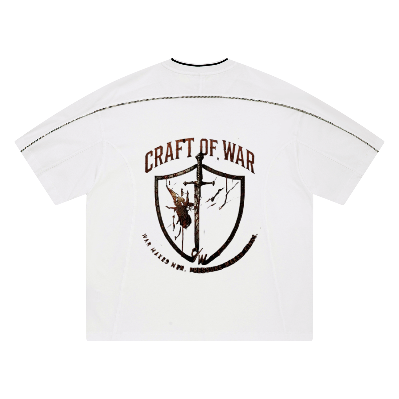 Unisex Oversized Contrast Tape T-Shirt