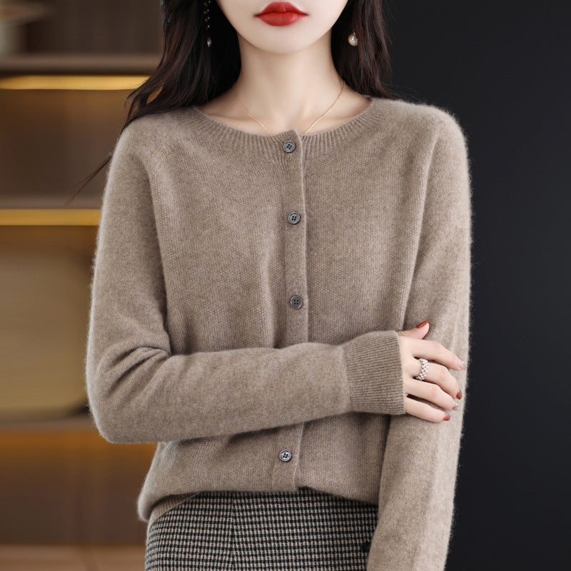 Osmanthus needle wool sweater women&
