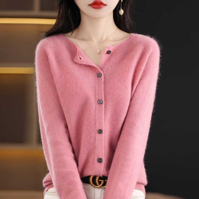 Osmanthus needle wool sweater women&