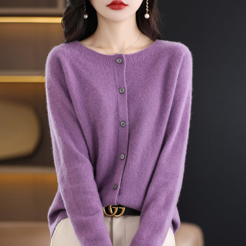 Osmanthus needle wool sweater women&