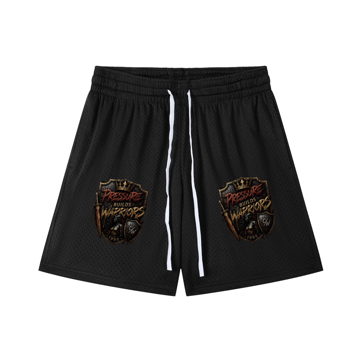 Mesh Drawstring Shorts