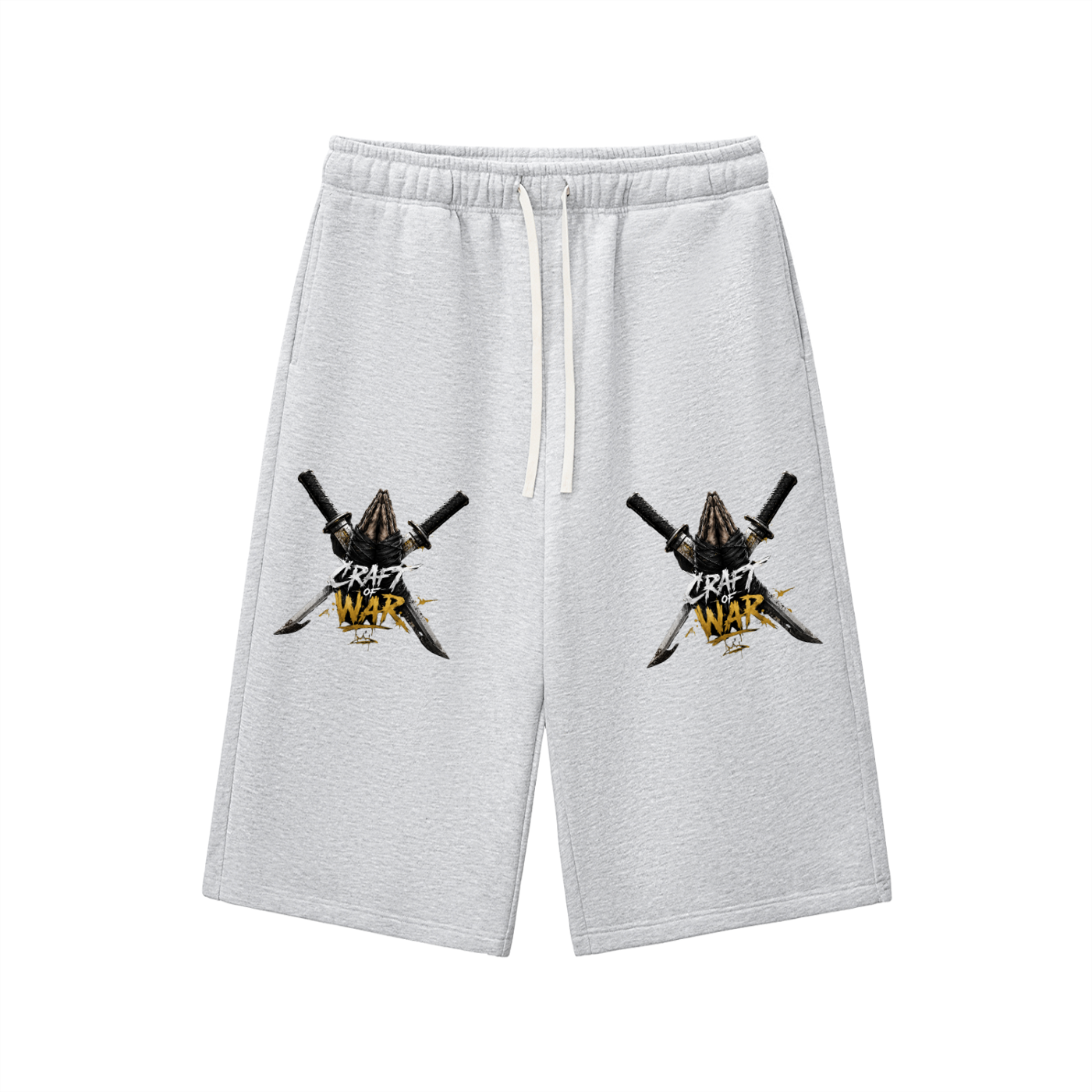 Relaxed Drawstring Three-quarter Sweatpants
