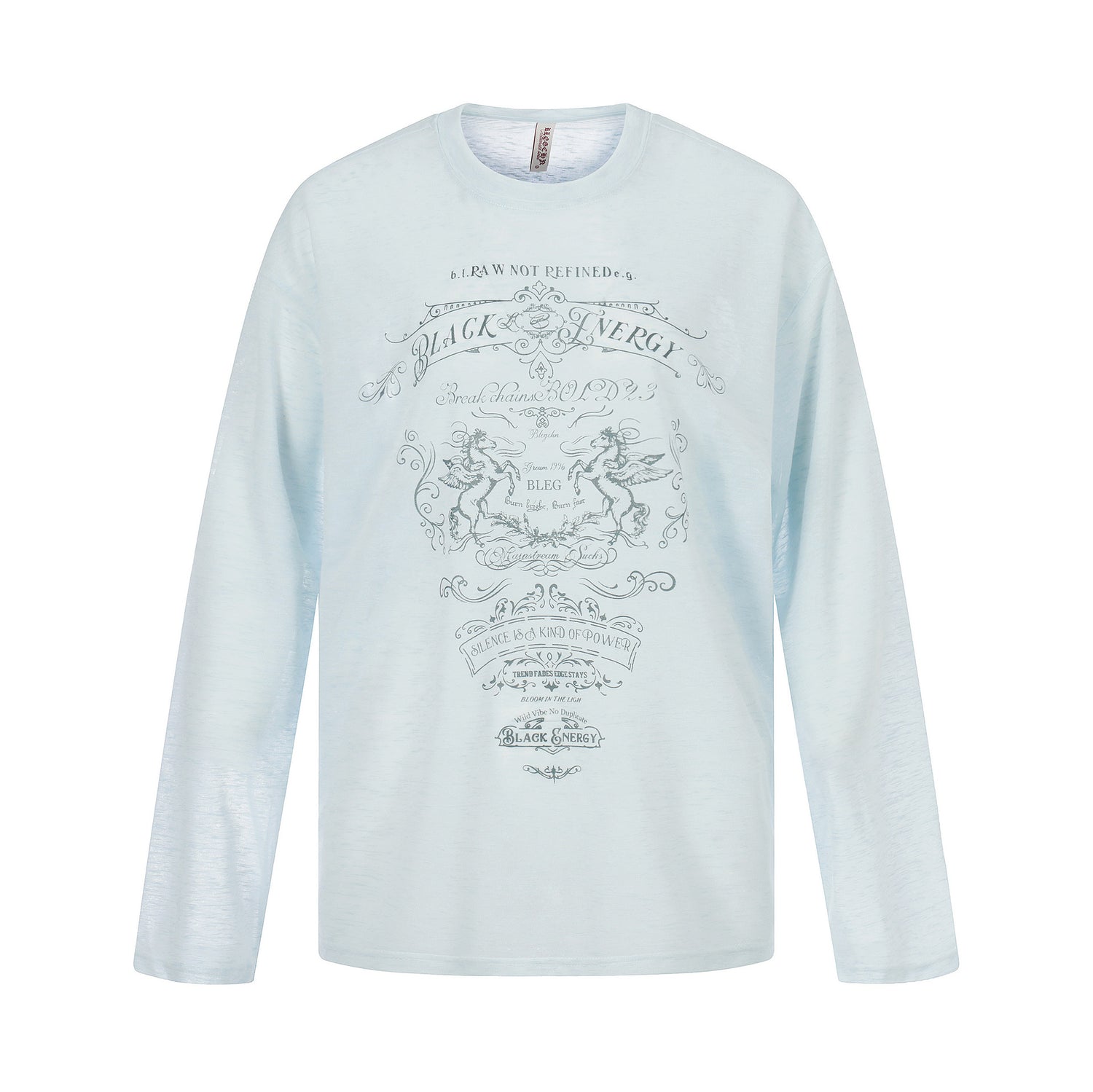 Round Neck Oversized Top  Lightweight Breathable Loose  Versatile Long Sleeve Shirt Trendy