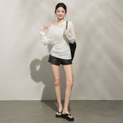 Long Sleeve Sun Protection T-Shirt Blouse for Women Lightweight Top