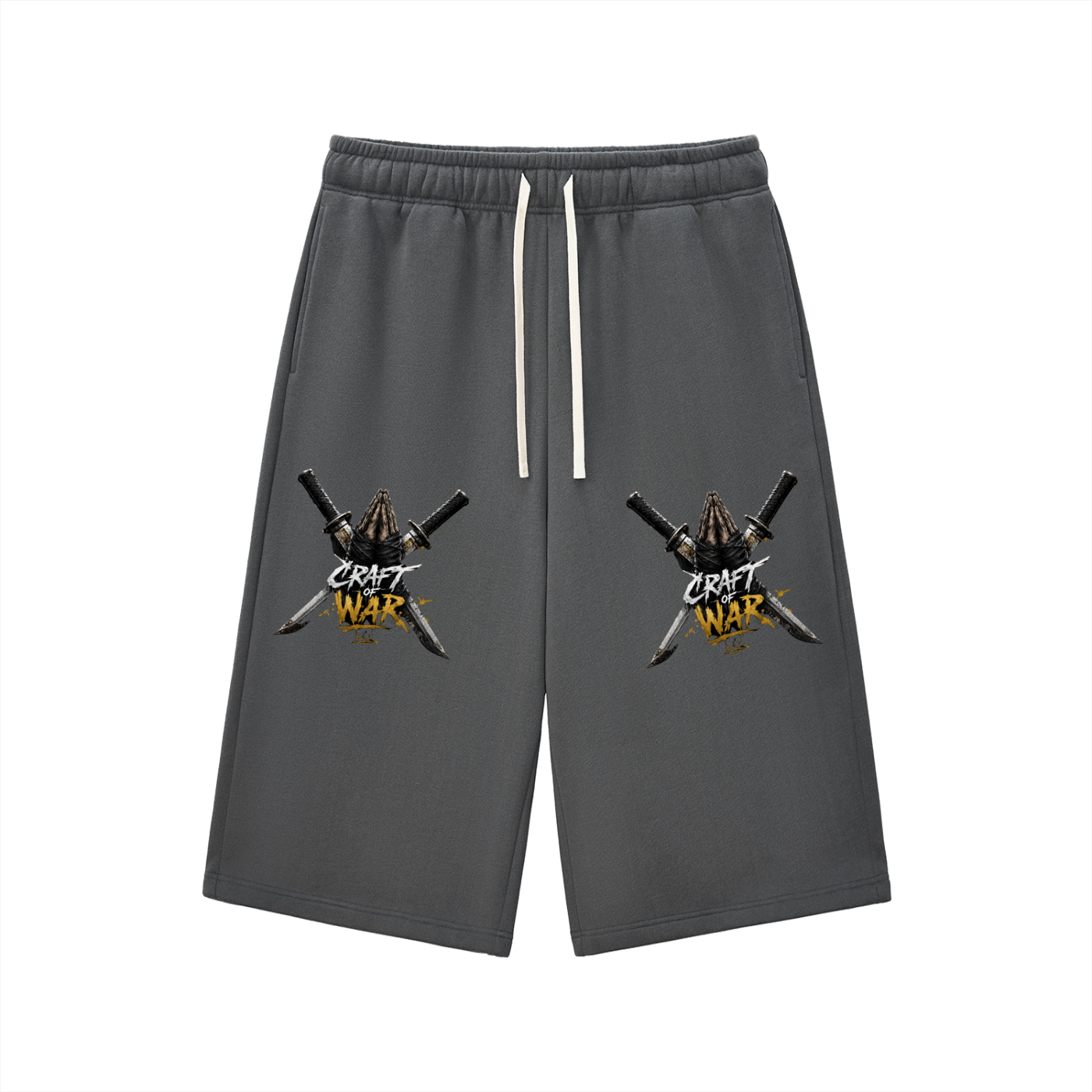 Relaxed Drawstring Three-quarter Sweatpants