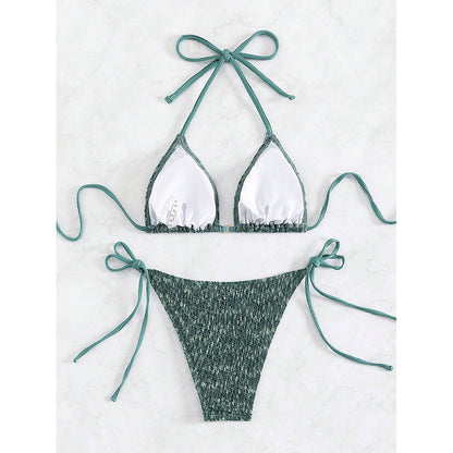 Separated Bikini for Women, Sexy Three-Piece Tied Bikini Swimwear for Cross-Border Wholesale