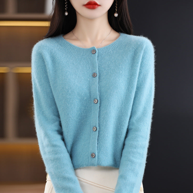 Osmanthus needle wool sweater women&