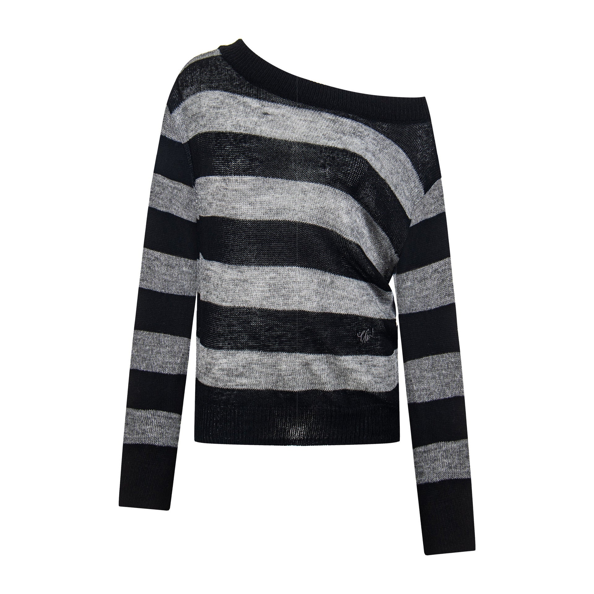Color-Blocked Stripe Hoodie Loose Long Sleeve Autumn Top