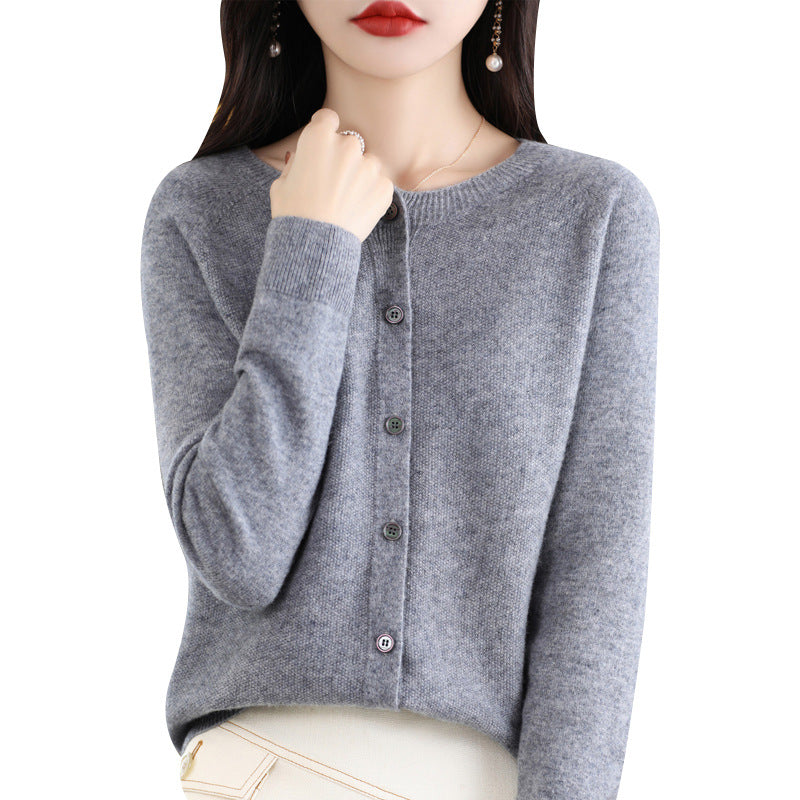 Osmanthus needle wool sweater women&