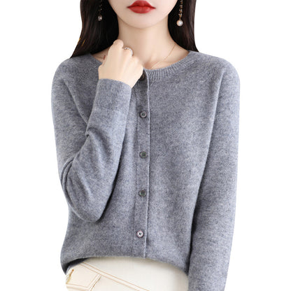 Osmanthus needle wool sweater women&