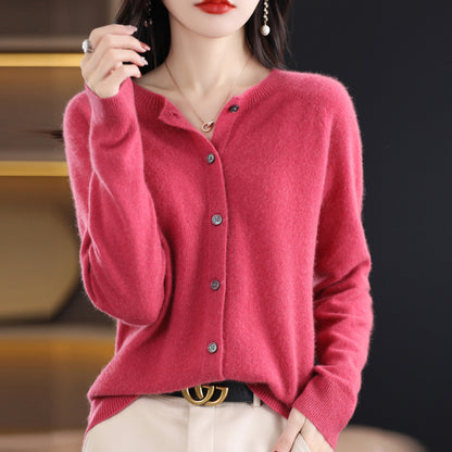 Osmanthus needle wool sweater women&