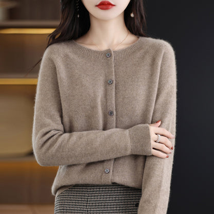 Osmanthus needle wool sweater women&