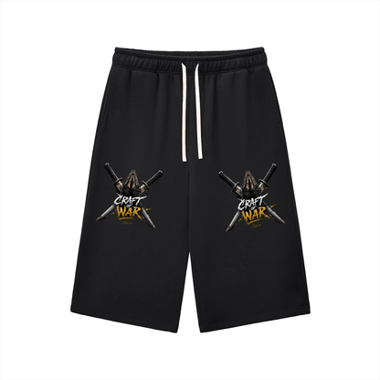 Relaxed Drawstring Three-quarter Sweatpants