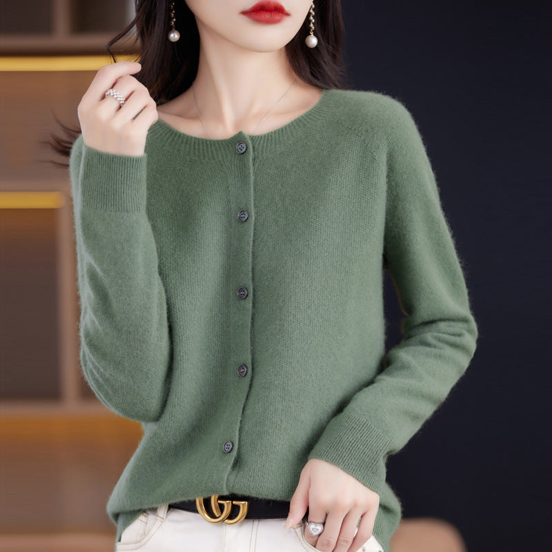 Osmanthus needle wool sweater women&