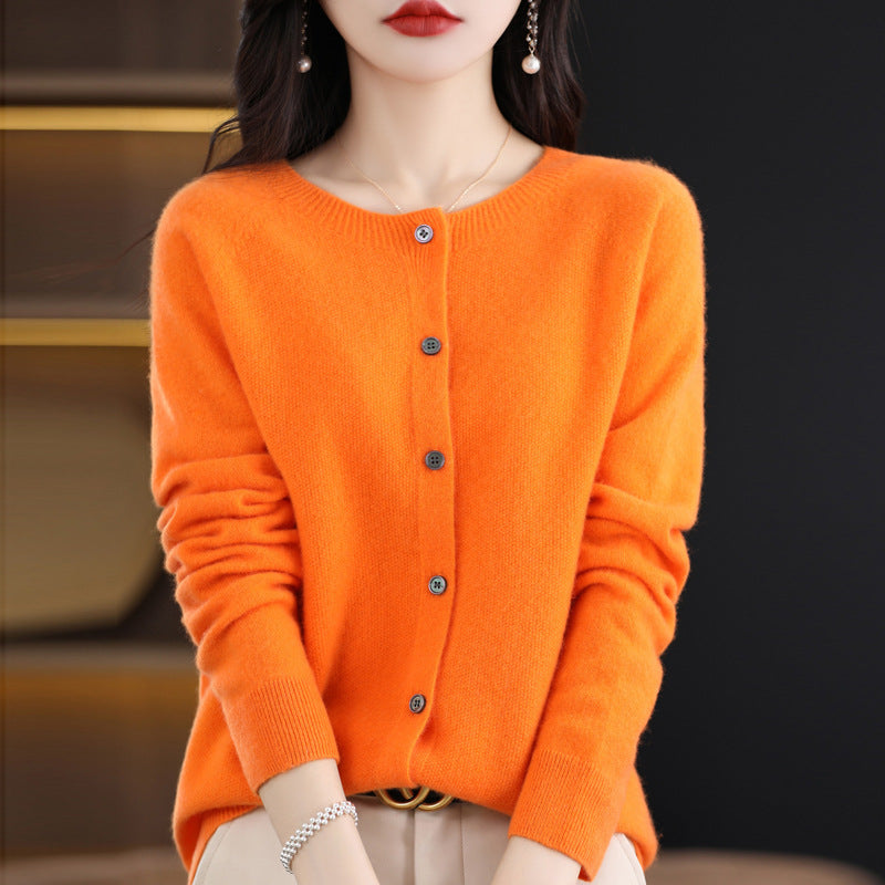 Osmanthus needle wool sweater women&