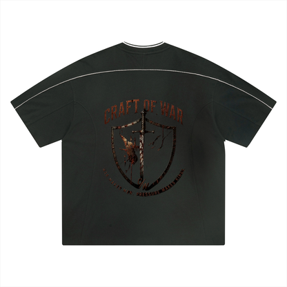 Unisex Oversized Contrast Tape T-Shirt