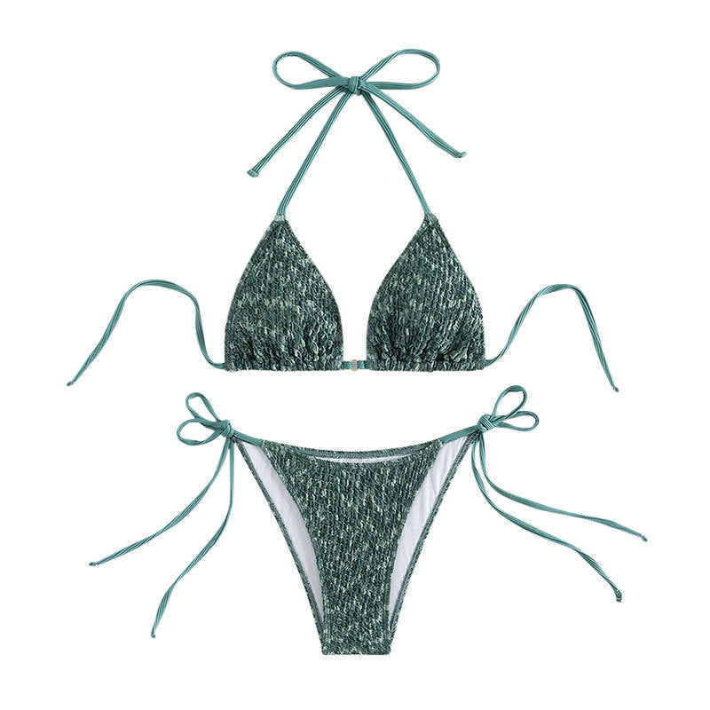 Separated Bikini for Women, Sexy Three-Piece Tied Bikini Swimwear for Cross-Border Wholesale
