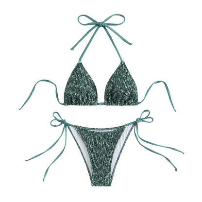 Separated Bikini for Women, Sexy Three-Piece Tied Bikini Swimwear for Cross-Border Wholesale