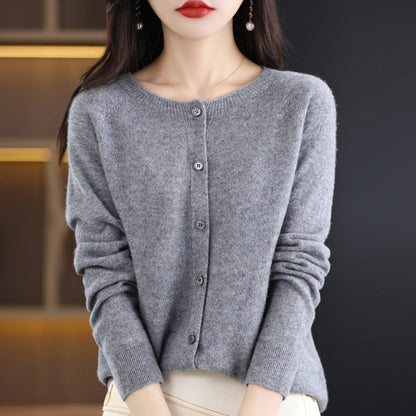 Osmanthus needle wool sweater women&