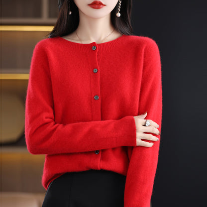 Osmanthus needle wool sweater women&
