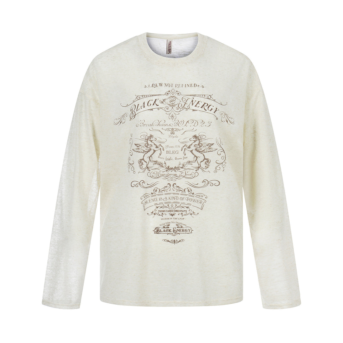 Round Neck Oversized Top  Lightweight Breathable Loose  Versatile Long Sleeve Shirt Trendy
