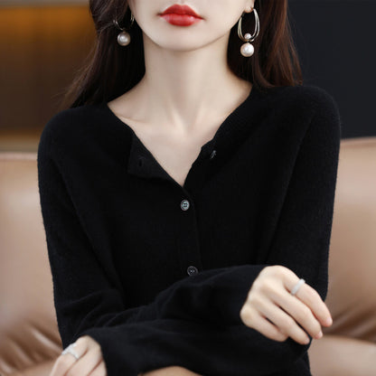 Osmanthus needle wool sweater women&