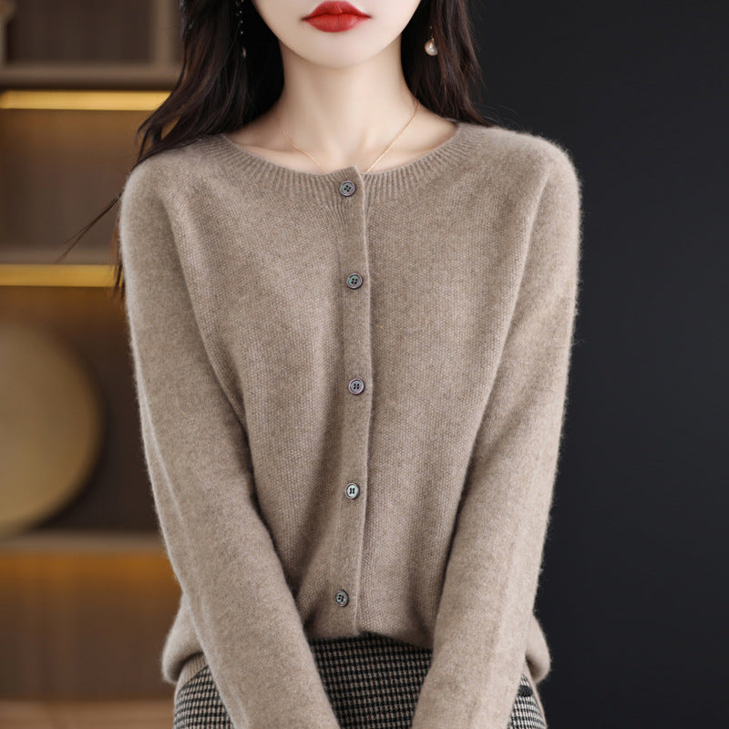 Osmanthus needle wool sweater women&