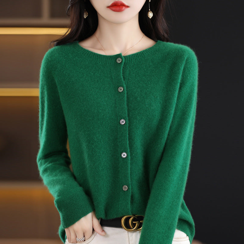 Osmanthus needle wool sweater women&