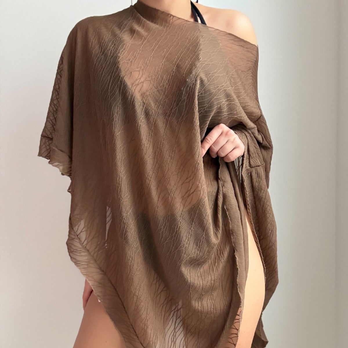 Brown top swimsuit