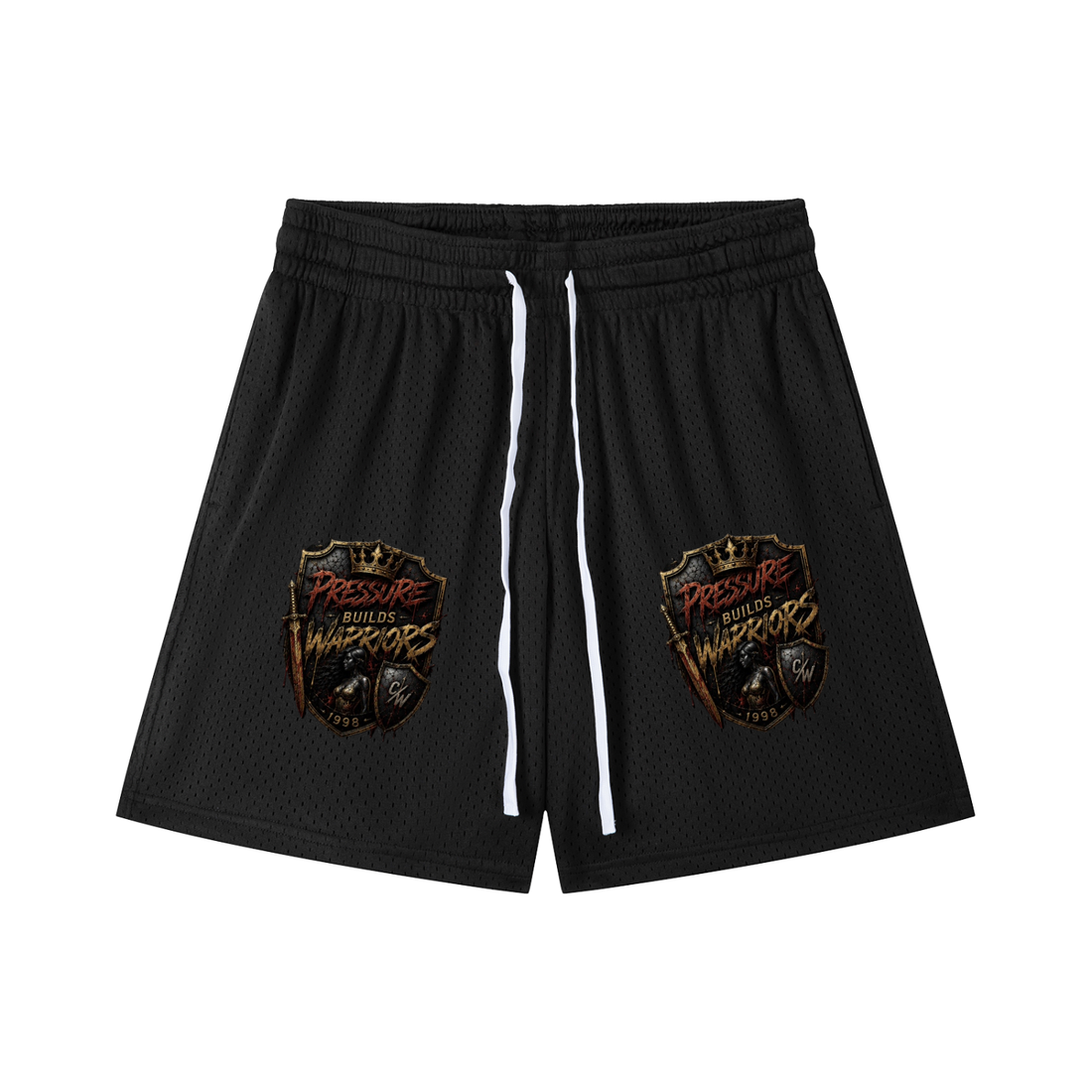 Mesh Drawstring Shorts