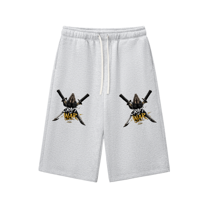 Relaxed Drawstring Three-quarter Sweatpants
