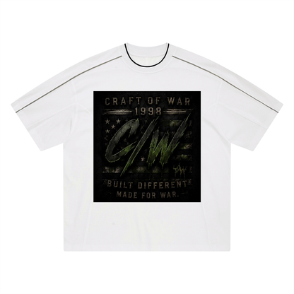 Unisex Oversized Contrast Tape T-Shirt