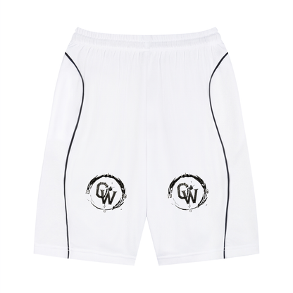 Unisex Piping Drawstring Shorts